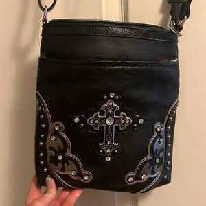 Brand new shoulder bag cross leather purse